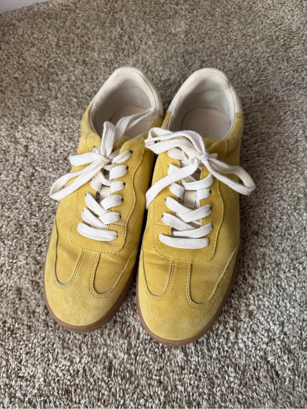 J. MCLAUGHLIN Suede Zibby Sneakers in yellow for women